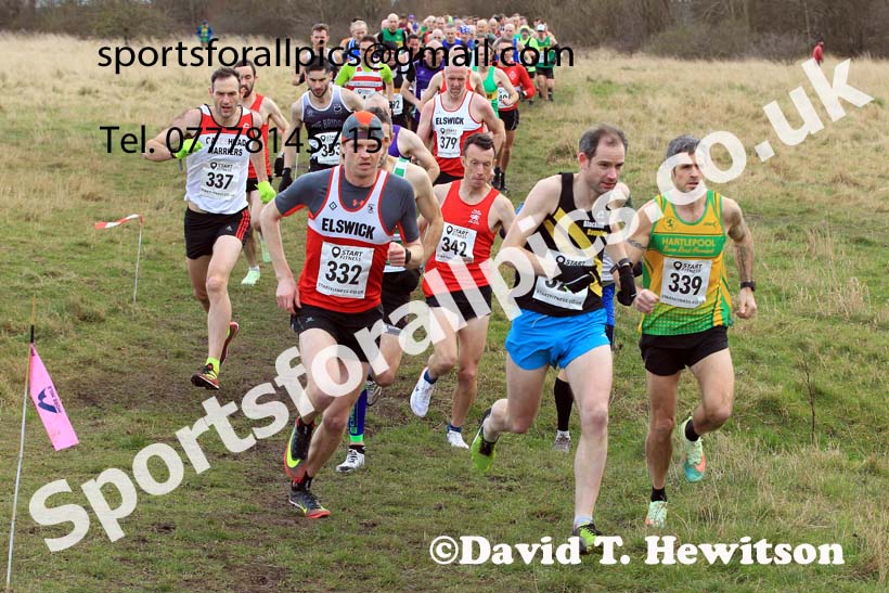 Mens 35 to 60 2022 NEMAA Open Cross Country Champs., Wallsend, Tyne and Wear. Photo: David T. Hewitson/Sports for All Pics